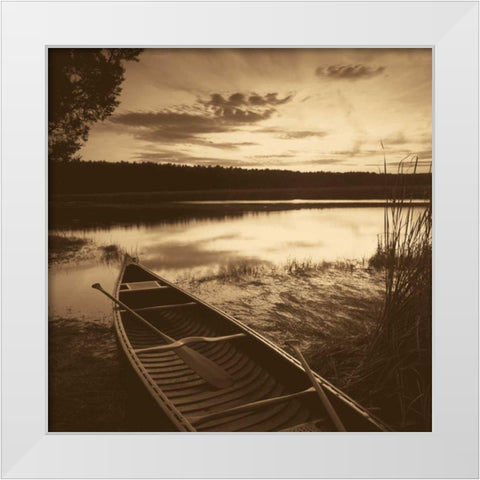 Dawns Promise White Modern Wood Framed Art Print by Sleeper, Mike