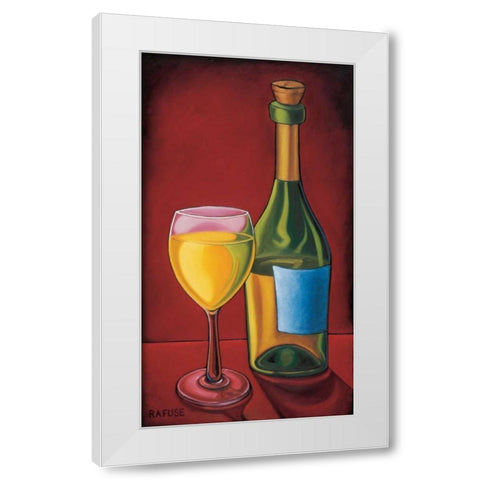 White Wine White Modern Wood Framed Art Print by Rafuse, Will