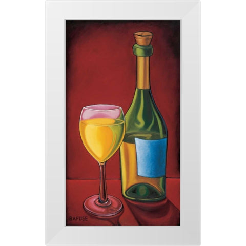 White Wine White Modern Wood Framed Art Print by Rafuse, Will