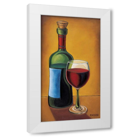 Red Wine White Modern Wood Framed Art Print by Rafuse, Will