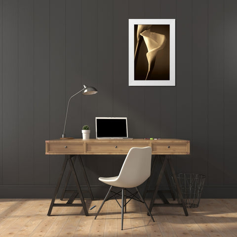 Divinity White Modern Wood Framed Art Print by Ryan, Cinzia