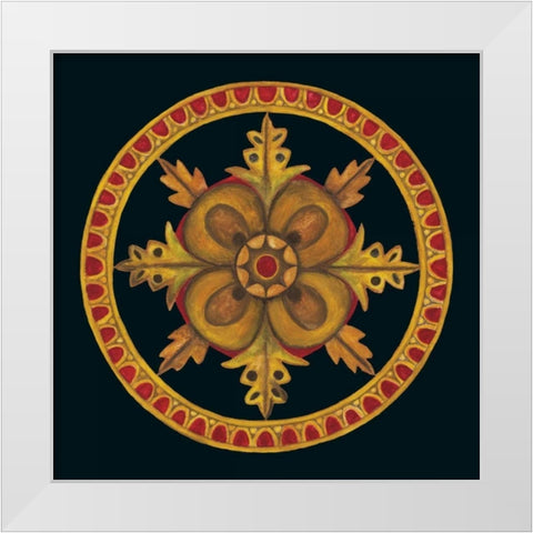 Rosette I White Modern Wood Framed Art Print by Anderson , Lee