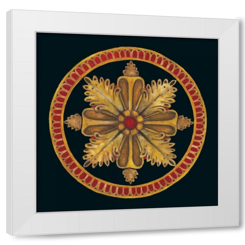 Rosette II White Modern Wood Framed Art Print by Anderson , Lee
