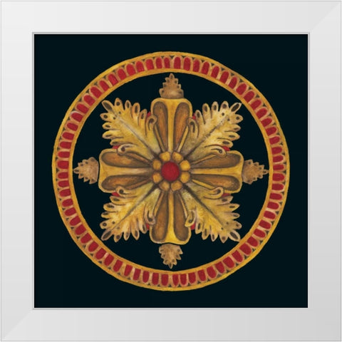 Rosette II White Modern Wood Framed Art Print by Anderson , Lee