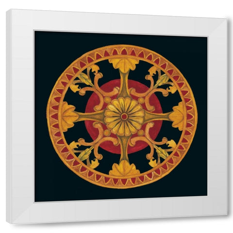 Rosette III White Modern Wood Framed Art Print by Anderson , Lee