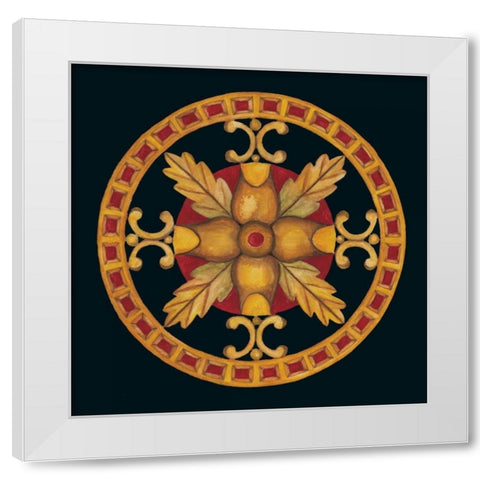 Rosette IV White Modern Wood Framed Art Print by Anderson , Lee