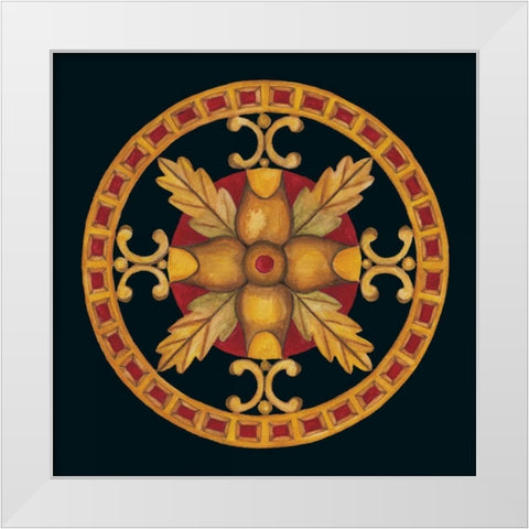 Rosette IV White Modern Wood Framed Art Print by Anderson , Lee