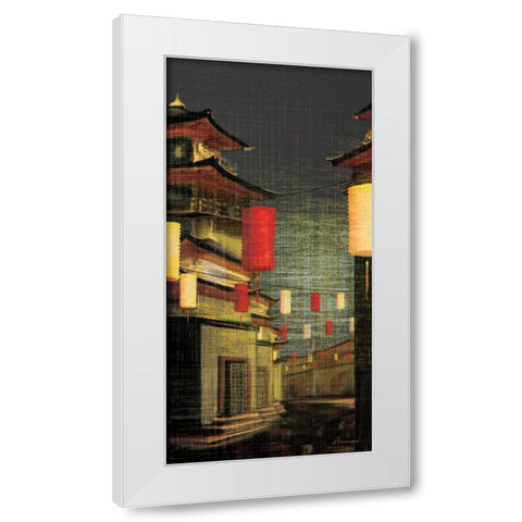 Lumiere II White Modern Wood Framed Art Print by Amori