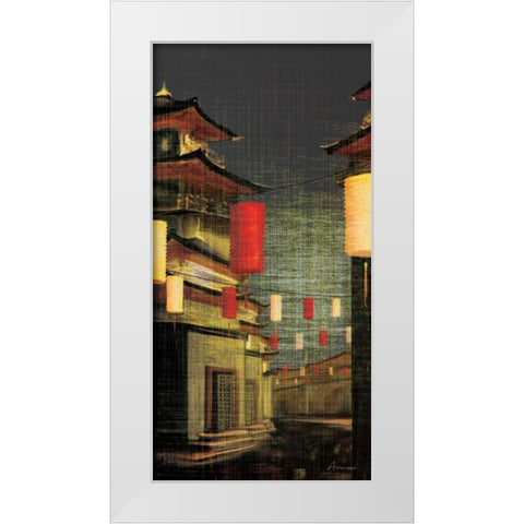 Lumiere II White Modern Wood Framed Art Print by Amori