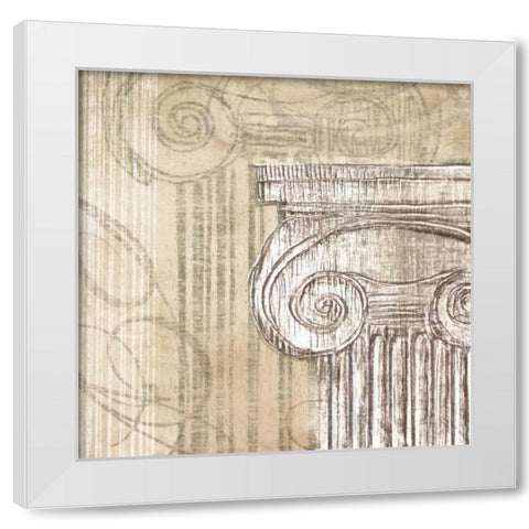 Neoclassic I White Modern Wood Framed Art Print by Amori
