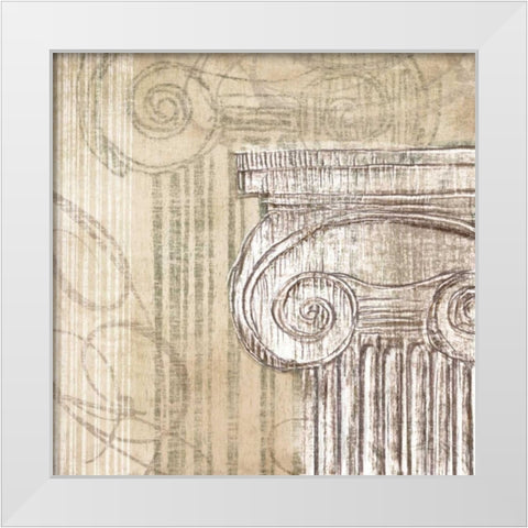 Neoclassic I White Modern Wood Framed Art Print by Amori