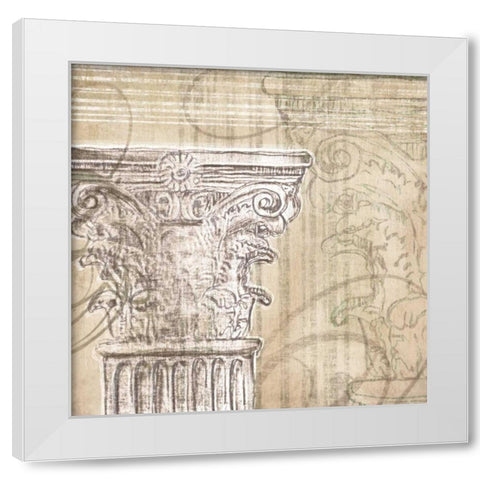 Neoclassic II White Modern Wood Framed Art Print by Amori
