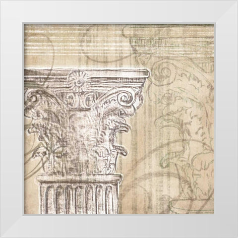 Neoclassic II White Modern Wood Framed Art Print by Amori
