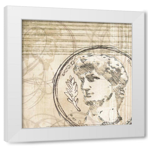 Neoclassic III White Modern Wood Framed Art Print by Amori