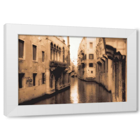 Venice Canal White Modern Wood Framed Art Print by Cook, Jamie