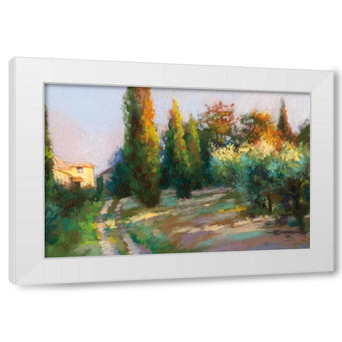 To the Villa White Modern Wood Framed Art Print by Debrosky, Christine
