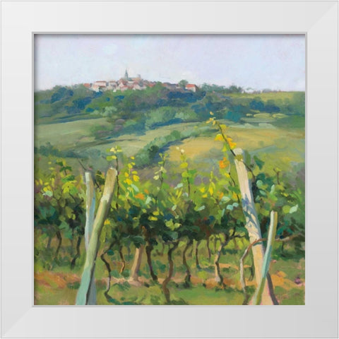 Flauvigny View White Modern Wood Framed Art Print by Debrosky, Christine