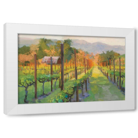 Silverado Afternoon White Modern Wood Framed Art Print by Debrosky, Christine