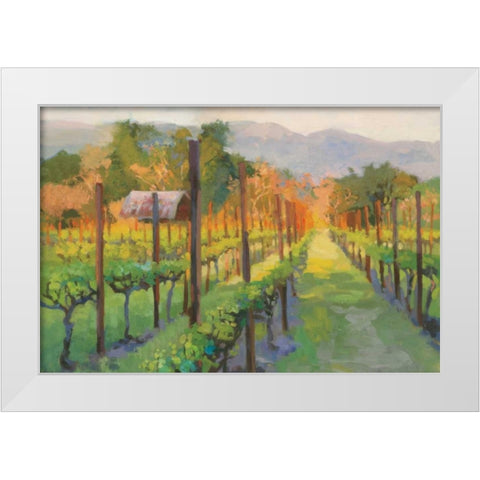 Silverado Afternoon White Modern Wood Framed Art Print by Debrosky, Christine