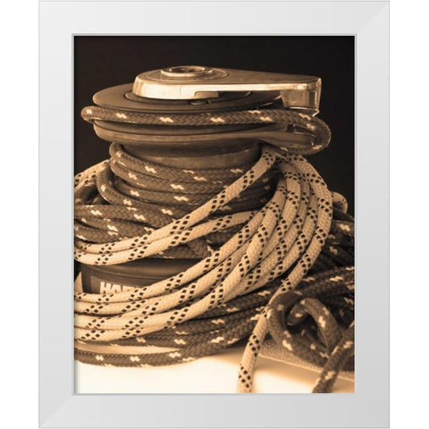 The Drasnin Nautical Series I White Modern Wood Framed Art Print by Gilboa, Marina Drasnin