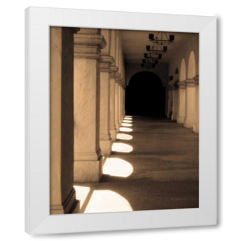 Paseo Del Balboa White Modern Wood Framed Art Print by Gilboa, Marina Drasnin