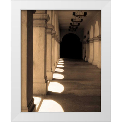 Paseo Del Balboa White Modern Wood Framed Art Print by Gilboa, Marina Drasnin