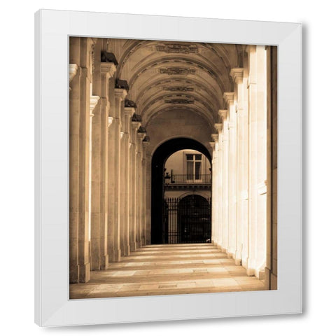Passage Marly White Modern Wood Framed Art Print by Gilboa, Marina Drasnin