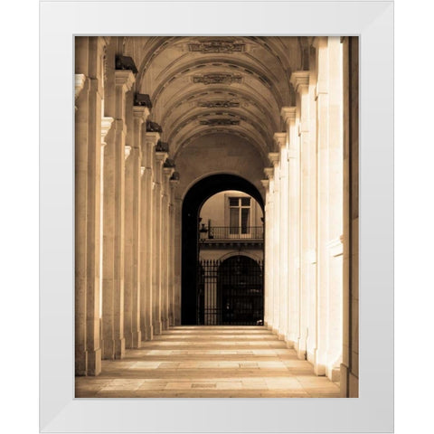 Passage Marly White Modern Wood Framed Art Print by Gilboa, Marina Drasnin