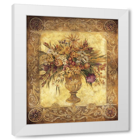Tuscan Urn White Modern Wood Framed Art Print by Jardine, Liz