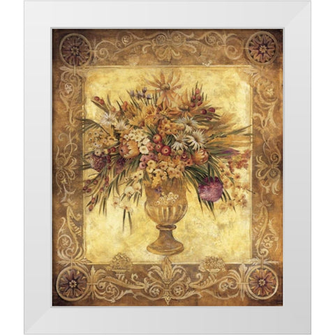 Tuscan Urn White Modern Wood Framed Art Print by Jardine, Liz