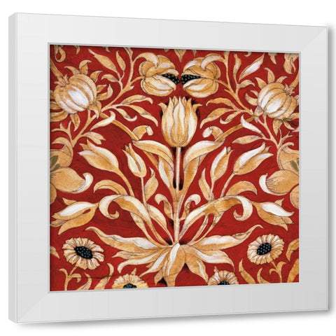 Jewel Tones White Modern Wood Framed Art Print by Jardine, Liz