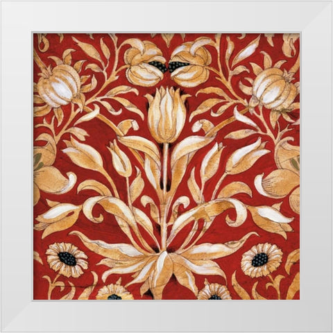 Jewel Tones White Modern Wood Framed Art Print by Jardine, Liz
