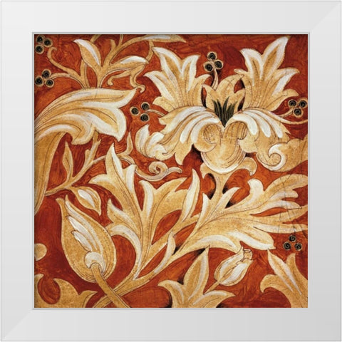 Jewel Tones White Modern Wood Framed Art Print by Jardine, Liz