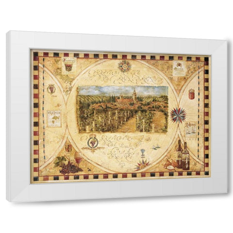 Hilltop Winery White Modern Wood Framed Art Print by Jardine, Liz