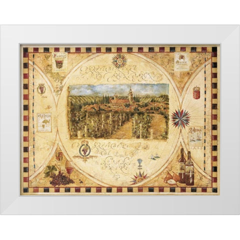Hilltop Winery White Modern Wood Framed Art Print by Jardine, Liz
