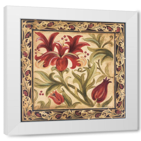 Floral Daydream I White Modern Wood Framed Art Print by Jardine, Liz
