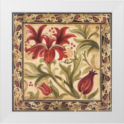 Floral Daydream I White Modern Wood Framed Art Print by Jardine, Liz