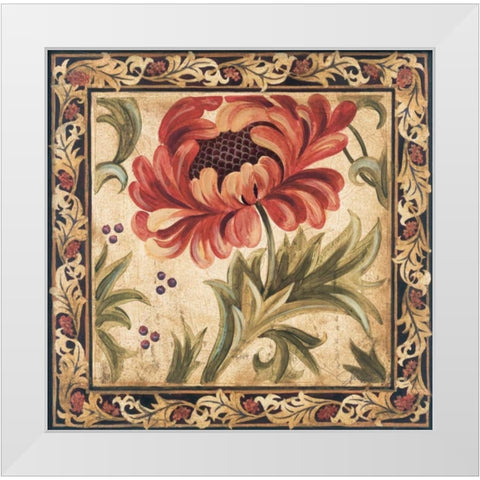 Floral Daydream II White Modern Wood Framed Art Print by Jardine, Liz