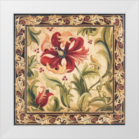 Floral Daydream III White Modern Wood Framed Art Print by Jardine, Liz