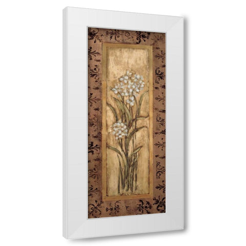 Paperwhites I White Modern Wood Framed Art Print by Mindeli