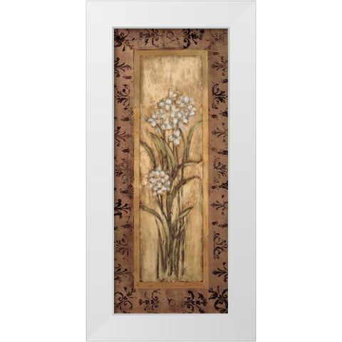 Paperwhites I White Modern Wood Framed Art Print by Mindeli
