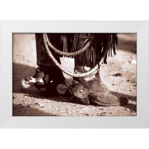 Standing White Modern Wood Framed Art Print by OMara, James