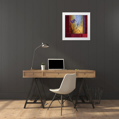 LEsprit Du Printemps White Modern Wood Framed Art Print by Li-Leger, Don