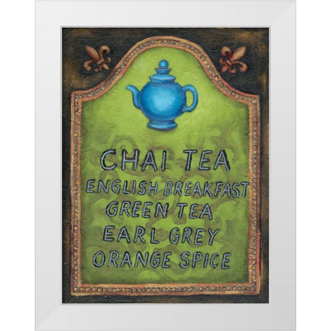 Tea White Modern Wood Framed Art Print by Rafuse, Will