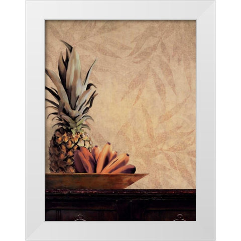 Plantation I White Modern Wood Framed Art Print by Venter, Tandi
