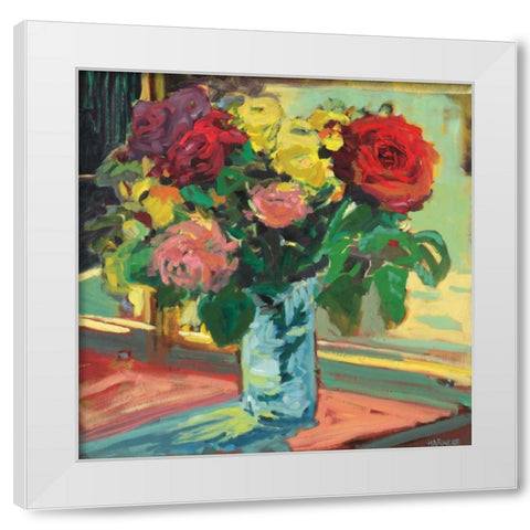 Window Sill II White Modern Wood Framed Art Print by Harwood, Jennifer