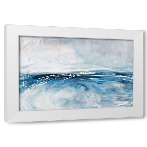 Cloud Pond White Modern Wood Framed Art Print by Parker, Karen Lorena