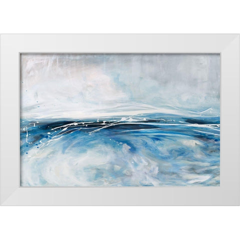 Cloud Pond White Modern Wood Framed Art Print by Parker, Karen Lorena