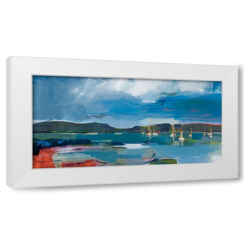 Coastal Display White Modern Wood Framed Art Print by Fitsimmons, A