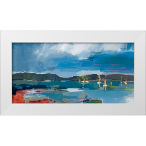 Coastal Display White Modern Wood Framed Art Print by Fitsimmons, A